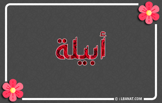 إسم أبيلا مكتوب بورود حمراء