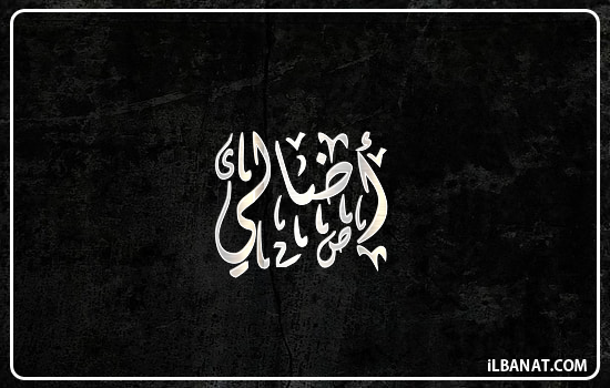 إسم أضالي مكتوب بالخط الديواني