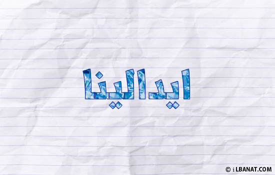 إسم ايدالينا مكتوب بورقة