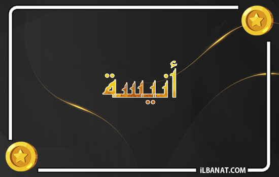 إسم أنيسة مكتوب بالذهب