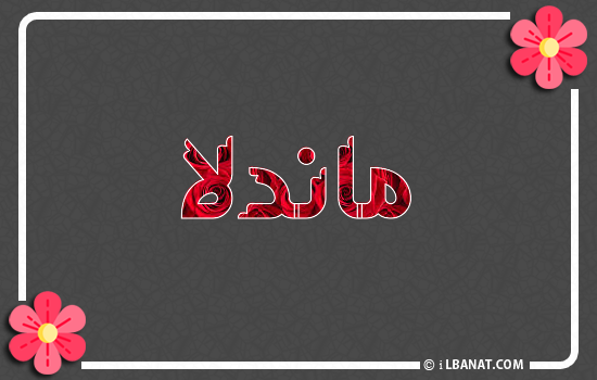 إسم ماندلا مكتوب بورود حمراء