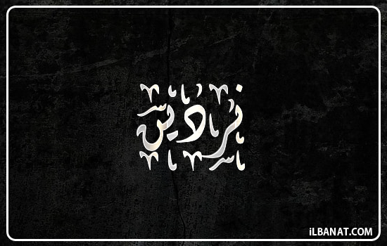 إسم نردين مكتوب بالخط الديواني