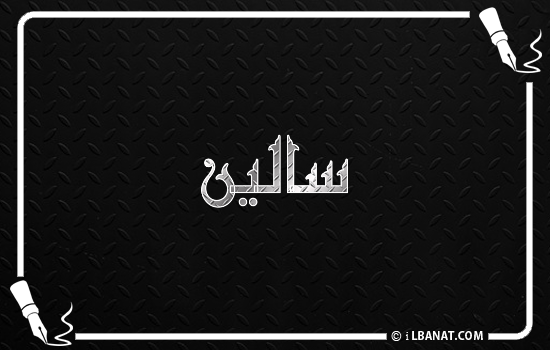 إسم سالين مكتوب بالخط الكوفي