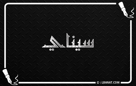 إسم سيناي مكتوب بالخط الكوفي