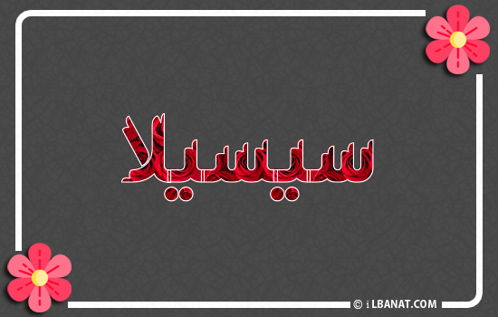 إسم سيسيلا مكتوب بورود حمراء