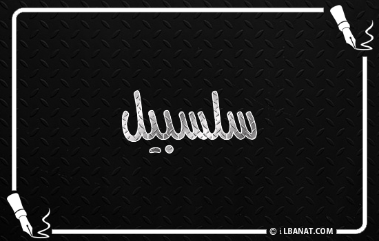 إسم سلسبيل مكتوب بالخط الكوفي
