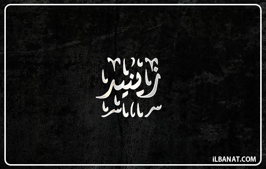 إسم زينيد مكتوب بالخط الديواني